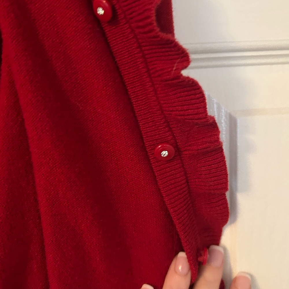 Jones New York Red cartigan